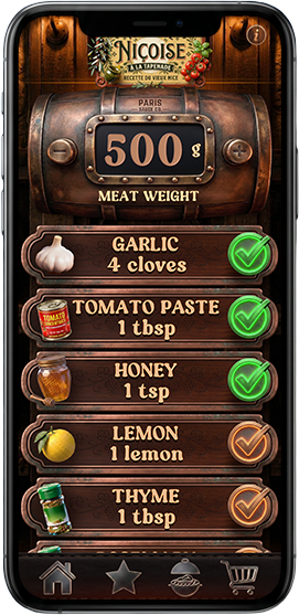 Recette de marinade BBQ avec ingrédients dosés au gramme près dans 123 Marinade